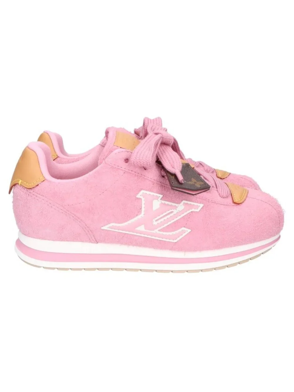 Louis Vuitton LV J-hope Pink Suede Butter Soft Sneakers